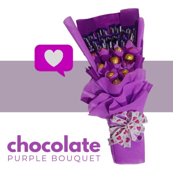 CHOCOLATE PURPLE BOUQUET